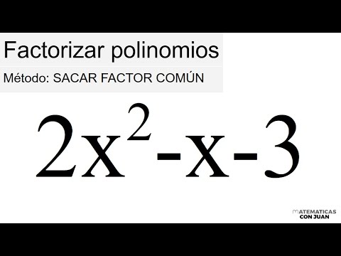 CÓMO FACTORIZAR POLINOMIOS SACANDO FACTOR COMÚN. 6 Ejercicios