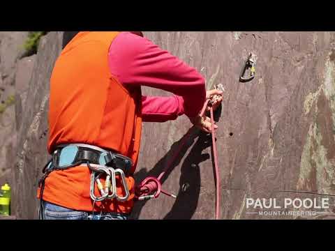 Building a Climbing belay with the rope to 2 anchor points