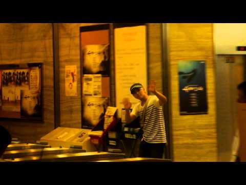 120816 Sukira : KBS Lobby MinWook's goodbye