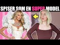 Spiser som en Victoria's Secret SUPER MODEL en hel dag!