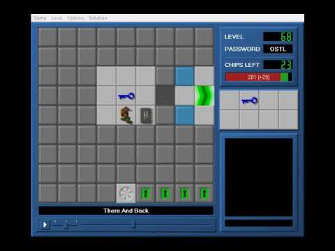 Chip's Challenge: Cybersmack I Level 68 "There and Back" solution (252/300)
