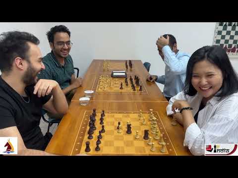 The Most Intense Bug House Chess Ever | Arjun and Bibisara vs Tabatabaei and Sankalp