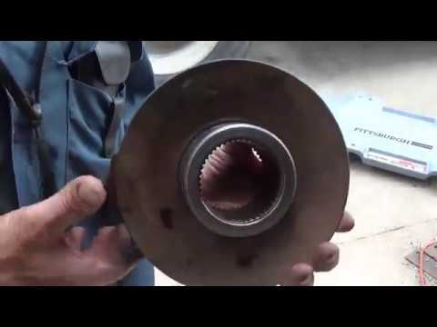 Changing differential pinion / yoke seal on a big truck. 10/7/18