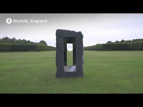 Sculptor Anish Kapoor exhibits at Houghton Hall