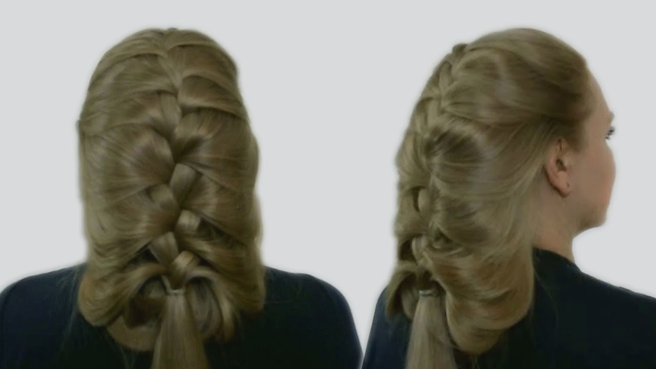 Праздничная Прическа на Длинные Волосы - Holiday Hairstyle for Long Hair Tutorial