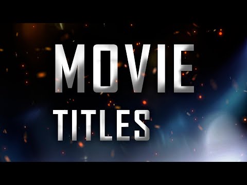 3 Film Title Animations – Fast & Easy After Effects Tutorial