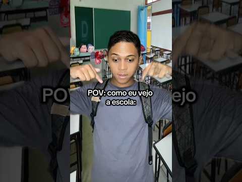 Tropa q vê a escola assim: curte e comenta: “EU 🙋🏽‍♂️”  #memes #comedy #school #students #shorts