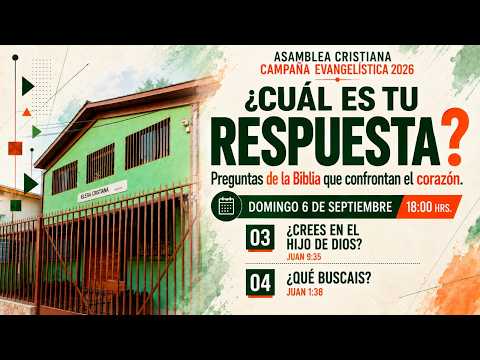Miniatura de ¿CUÁL ES TU RESPUESTA? 4/4 | Campaña Evangelística 2026 – Saturno 1352 - 06-09-2026
