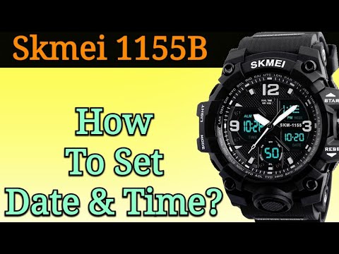 Skmei 1155 Аналоговые — цифровые часы Настройка времени, даты и дня недели | Как настроить Skmei 1155B