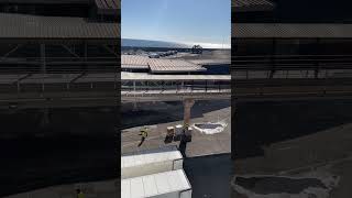 Mein Schiff 7 Freiheit seen from Royal Caribbean Allure of the Seas at port of Malaga, Spain