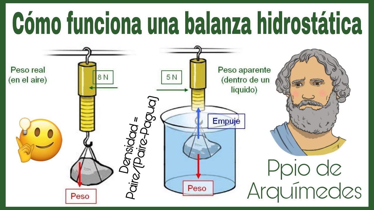 CÓMO FUNCIONA UNA BALANZA HIDROSTÁTICA || MEDIDA DE LA DENSIDAD