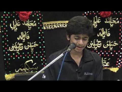 1440 5th  Muharram -15 Sept 2018 - Marsiya by Bro. Meezan Karim - MeM