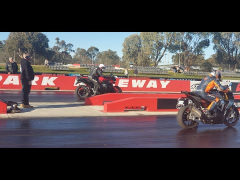 Thumbnail for How close was this Drag Race? My Younger Brother on His BMW K1300 VS My Aprilia Tuono V4 1100 RR by BMW K1, BMW