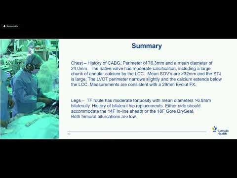 2023 St. Francis Hospital & Heart Center Symposium: Live TAVR Case
