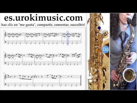 Tutorial de Saxofon (tenor) Kesha - Praying Clases Notas um-i927