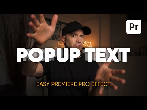 How to Make Pop Up Text in Premiere Pro 2025