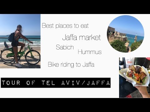TOUR OF TEL AVIV/ JAFFA, BIKE RIDING TO JAFFA, BEST CHEAP PLACES TO EAT