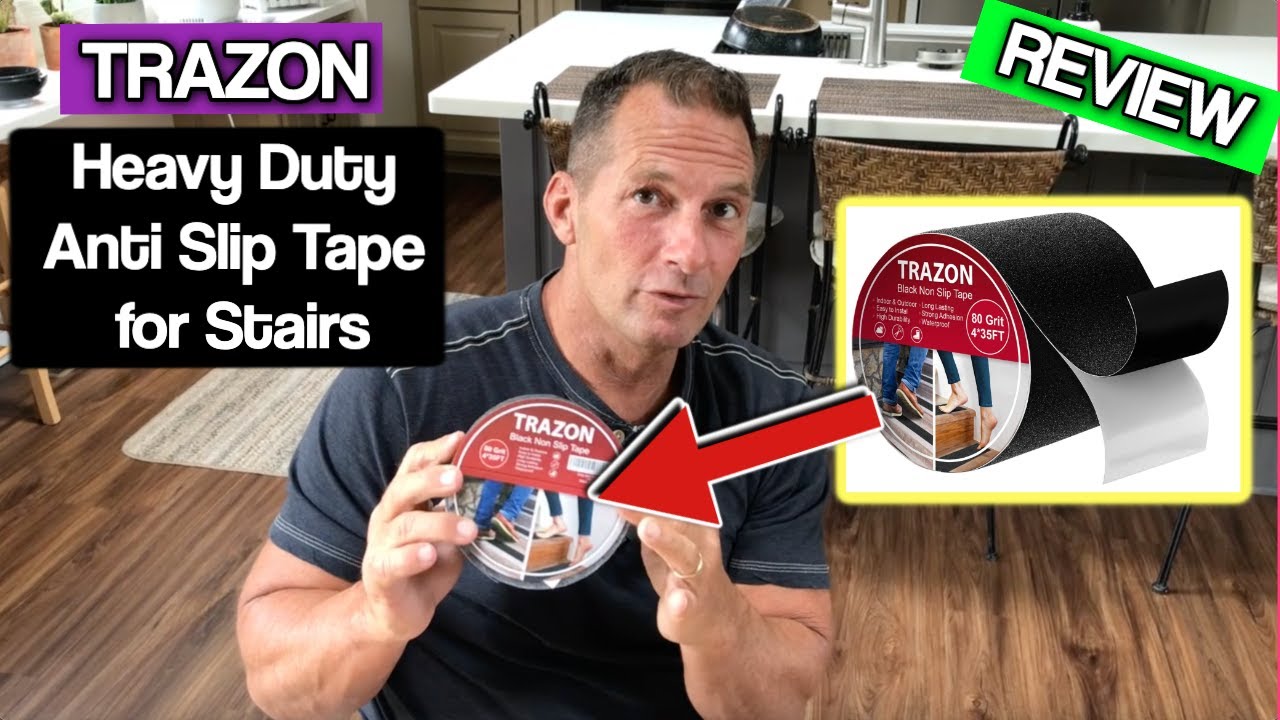 Grip Tape Heavy Duty Anti Slip Tape for Stairs Outdoor Indoor Waterproof 4Inch x 35Ft Safety Non S