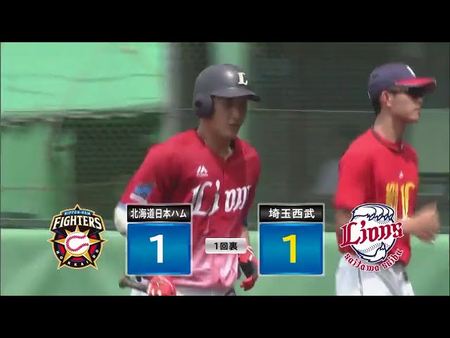 【ファーム】主導権は渡さない!! ライオンズ・永江が先頭打者ホームランで試合を振り出しに戻す!! 2017/8/8 L-F(ファーム)