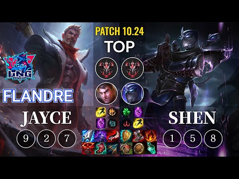 LNG Flandre Jayce vs Shen Top - KR Patch 10.24