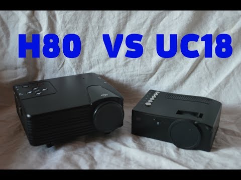 H80 VS UC18 Проектор Projector