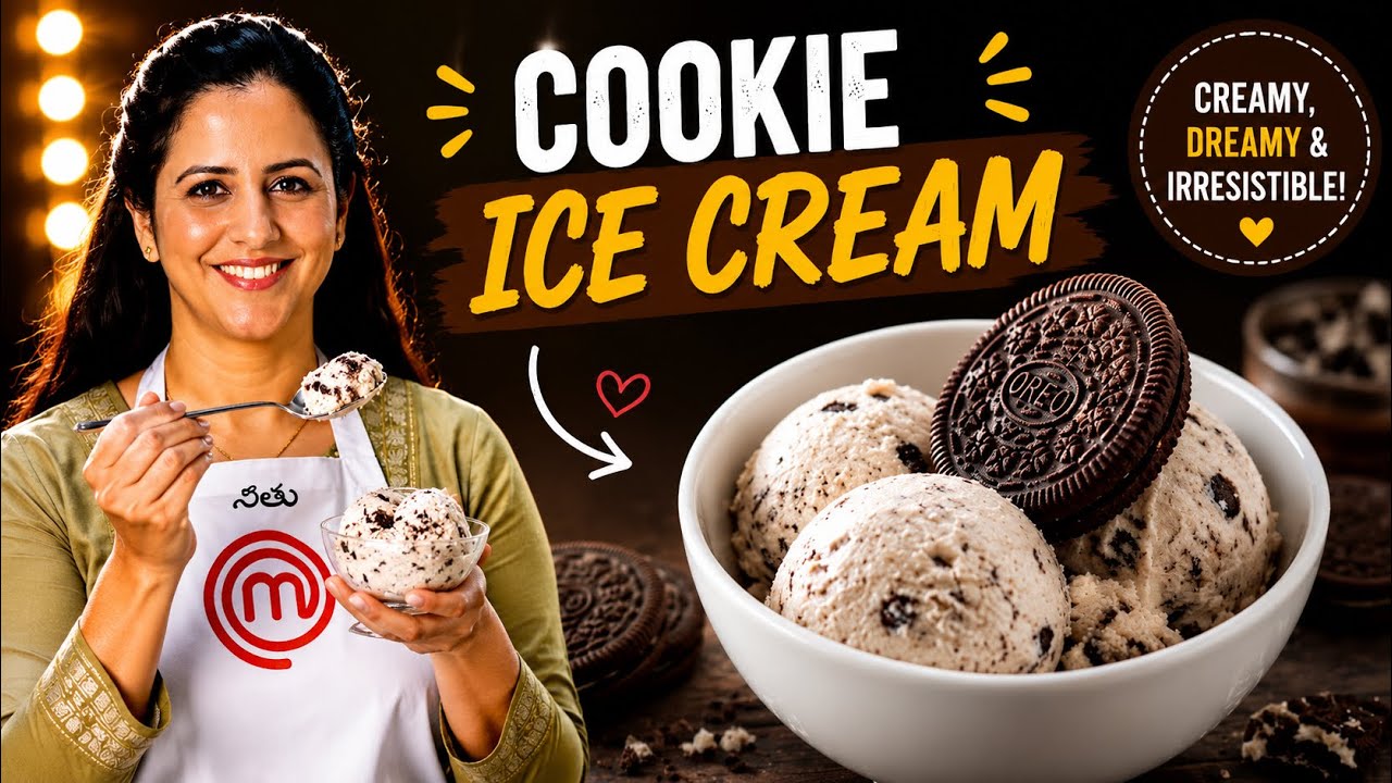 Cookie and Cream Ice Cream without machine