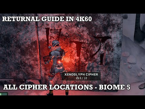 Returnal Guide - All Xenoglyph Cipher Locations in Fractured Wastes (Biome 5) | 4K60, PlayStation 5