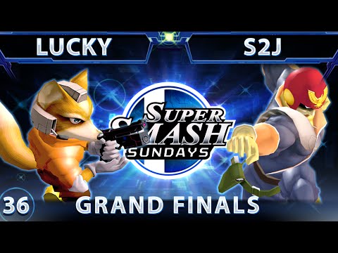 SSS 36 - Lucky (Fox) Vs. S2J (Falcon) SSBM Grand Finals - Smash Melee