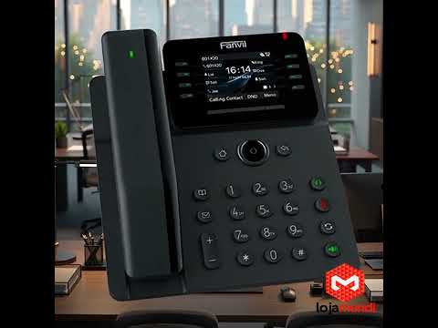 Video do produto Telefone IP Fanvil V62 Pro - 12 Linhas SIP, PoE Gigabit, Bluetooth e Tela Colorida 2,8"