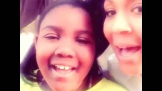 Erica Campbell sings with daughter Krista (and her husband Warryn)