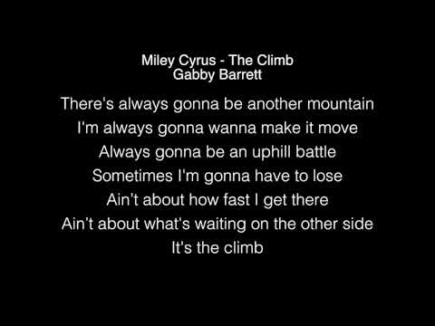 Gabby Barrett - The Climb Lyrics ( Miley Cyrus ) American Idol