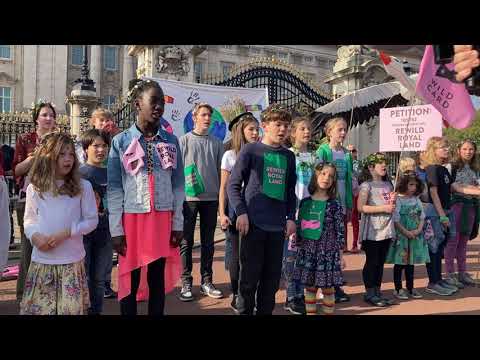 SOS from the Kids lead a singalong addressed to the Royals