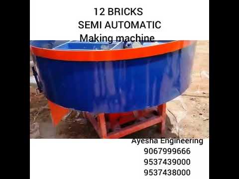12 Bricks Semi Automatic Machine