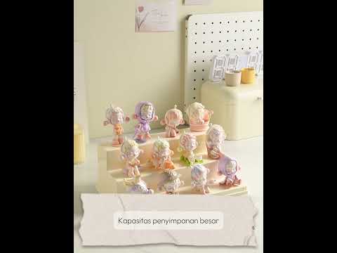 Gambar Stora Kotak Pajang Action Figure Double Square 30x18x21 cm - Putih Ivory
