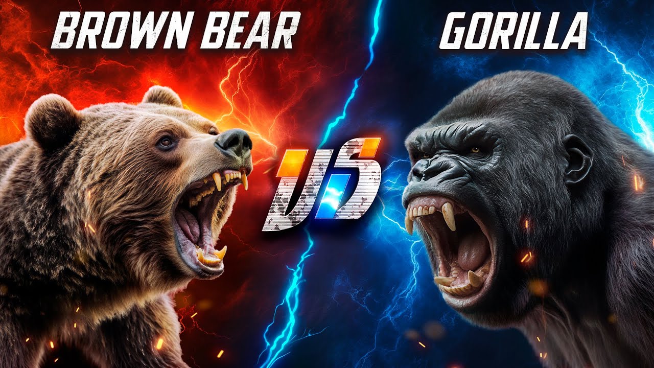 Brown Bear VS Gorilla