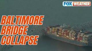 Baltimore Bridge Collapses After Hit By Large Shipping Container Vessel