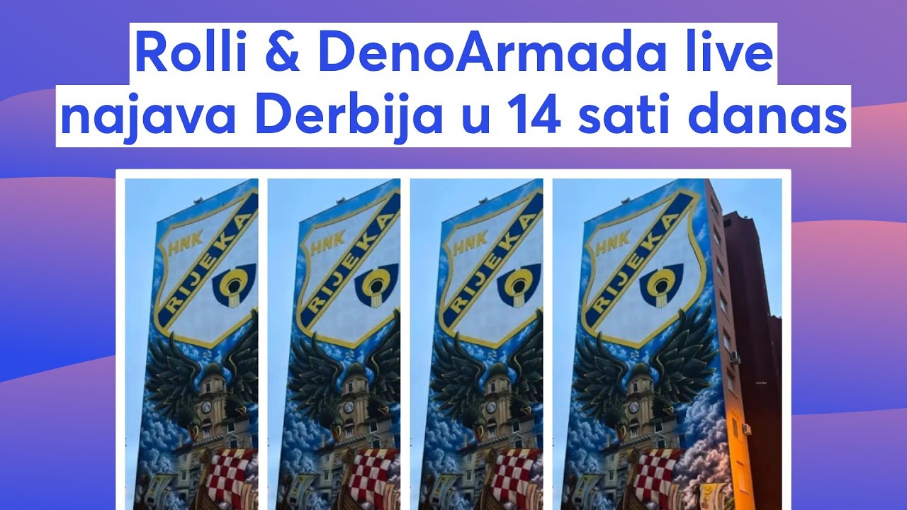 DenoArmada & Roli live najava Derbija