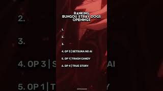 ranking bungou stray dogs openings