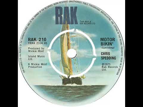 UK New Entry 1975 (203) Chris Spedding - Motor Bikin'