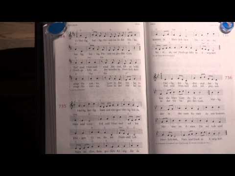 735 (WÜ) - Heilig, heilig lasst uns singen