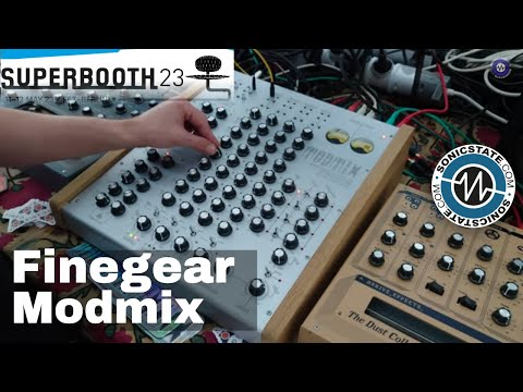 Superbooth 2023: Finegear - Modmix - Four Channel Mixer with LFOs and CV Control