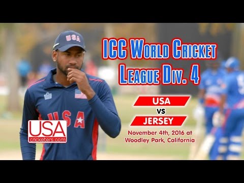 USA vs Jersey at 2016 ICC World Cricket League Division 4 – USA Batting Part 2