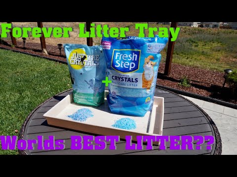 WORLDS BEST CAT LITTER?? Forever litter tray + Just the crystals litter unboxing and comparison