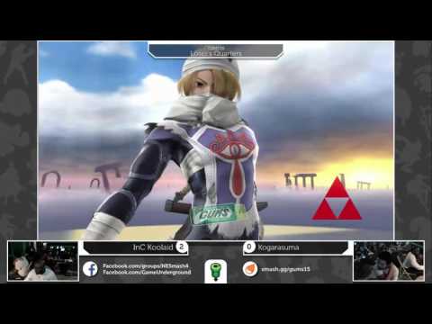 GUMS 15 Singles (Loser's Quarters) - Kogarasuma (Lucina/Cloud/Diddy) vs InC Koolaid (Sheik)