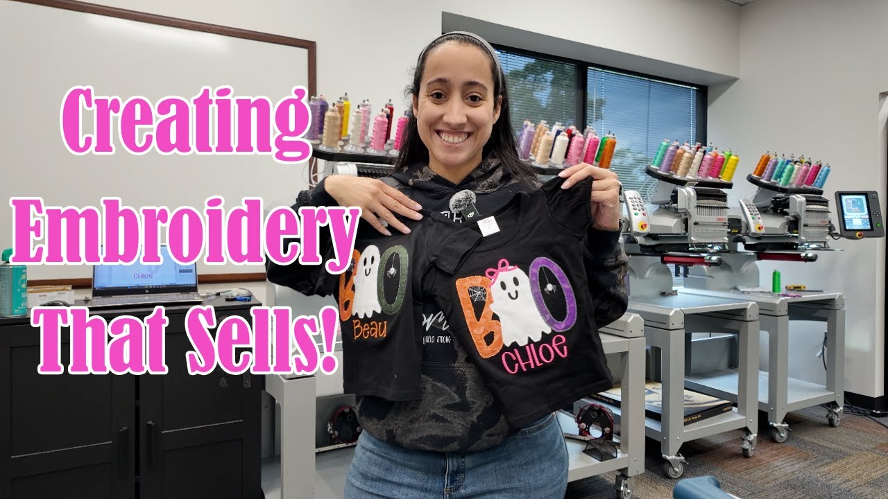 How I Design Best-Selling Embroidered Kids Shirts for My Etsy Small Business!