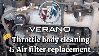 2013 Buick Verano Convenience - Spark Plugs, Air filter replacement & Throttle Body cleaning.