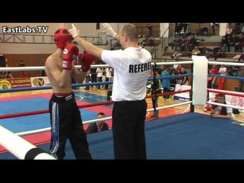 2012 3 kolo Slovenského pohára v kickboxe, FC juniori do 63,5 kg   Herczeg vs Gbúr   RSC