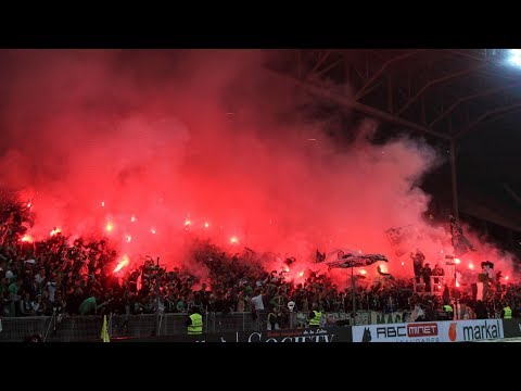 AS Saint-Étienne 1:0 Olympique Lyonnais 06.10.2019 Choreos, Pyroshows, Support