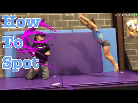 How to Spot Gymnastics/Cheerleading : Beginner Front Tumbling thumbnail