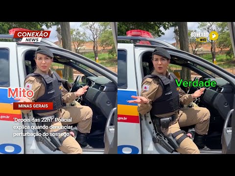 Vídeo: ‘Depois das 22h?’ Policial explica quando denunciar perturbação do sossego.